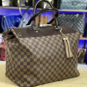 LOUIS VUITTON France 15" Damier Travel Compact Duffle Carryall Cabin Size Bag