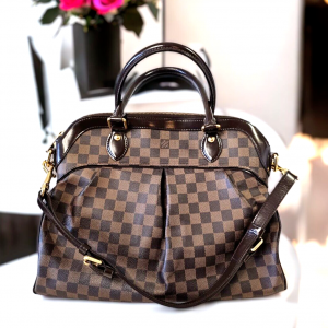 LOUIS VUITTON TREVI GM Damier Ebene Satchel Shoulder