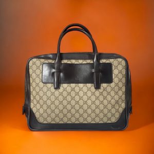GUCCI Guccissima Monogram Briefcase Business Bag Mens Tote Bag Leather