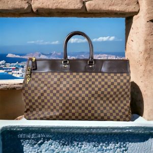 LOUIS VUITTON Damier Ebene Duffle 21" Carryall Suitcase Travel Bag