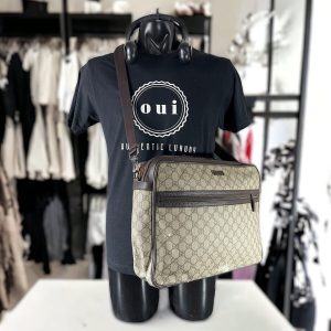 GUCCI Messenger Bag Mens Shoulder GG Monogram Vintage