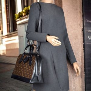 LOUIS VUITTON Dora MM Monogram Black  Shoulder Bag