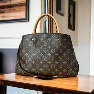 LOUIS VUITTON Montaigne MM Satchel Monogram LV Shoulder Bag