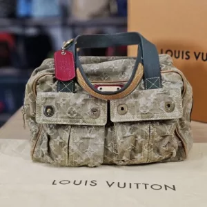 LOUIS VUITTON Monogramouflage Jasmine Denim Takashi Murakami Speedy Bag