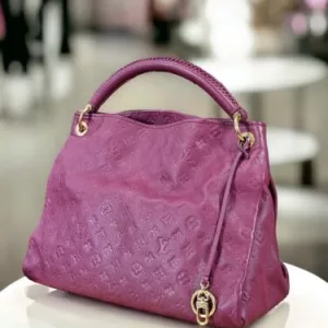 LOUIS VUITTON Artsy MM  Aurore Leather Empreinte LV Monogram Bag Tote AUTHENTIC