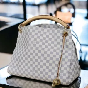 LOUIS VUITTON ARTSY MM Authentic Damier Azur Hobo LV Bag Shoulder Authentic LV