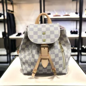 Louis Vuitton Small Backpack in Damier Azur Canvas Purse | Excellent Condition  | eBay