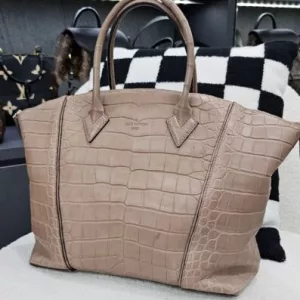 $44,500 LOUIS VUITTON  Lockit PM Exotic Crocodile Aligator Leather  Handbag