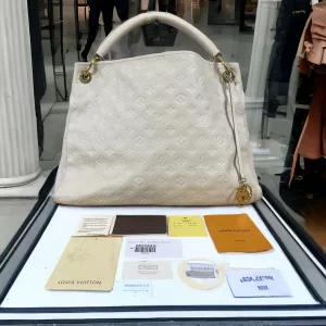 LOUIS VUITTON EMPREINTE ARTSY Neige Leather Monogram Shoulder Bag Beige LV +TAGS