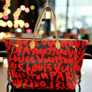 LOUIS VUITTON NEVERFULL GM Stephen Sprouse Graffiti Ltd Edn Monogram Tote Bag
