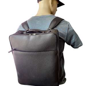 LOUIS VUITTON A+ EUC Sirius A Dos PM Ardoise Grey Leather Backpack Mens Bag AUTH