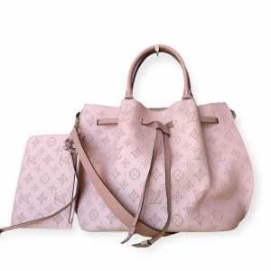 LOUIS VUITTON Mahina Girolata Magnolia Pink Leather Shoulder Tote + BOX DUST BAG