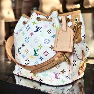 LOUIS VUITTON MURAKAMI Multicolor Petit Noe Bucket Bag Shoulder Bag LV Murakami
