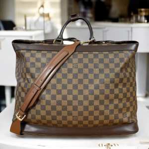 LOUIS VUITTON Grimaud Damier Ebene Travel Tote Square Travel Suitcase Gym Duffle