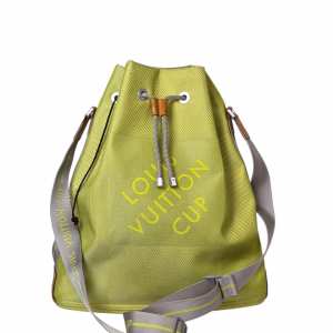 Louis Vuitton Cup Lime Green Duffle Festival Travel Bag Bucket