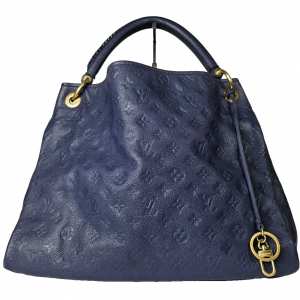 LOUIS VUITTON Artsy MM Empreinte Leather Shoulder Bag Tote Infini Blue Monogram