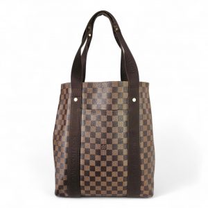 LOUIS VUITTON Damier Ebene Cabas Beaubourg Tote Laptop Bag Unisex LV Monogram
