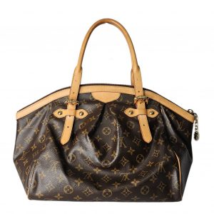 LOUIS VUITTON Tivoli GM Monogram Large Bag Tote Double Handle Bag LV Leather