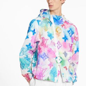 NWT LOUIS VUITTON Watercolor Windbreaker Jacket Zip Up NWT Mens 52 L Womens XL